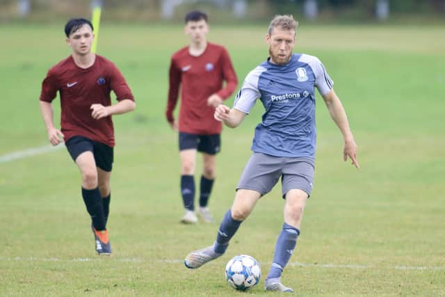 Bridlington Rovers Millau in action during their 2-1 home win against Haltemprice in the East Riding County League Photos by TCF Photography