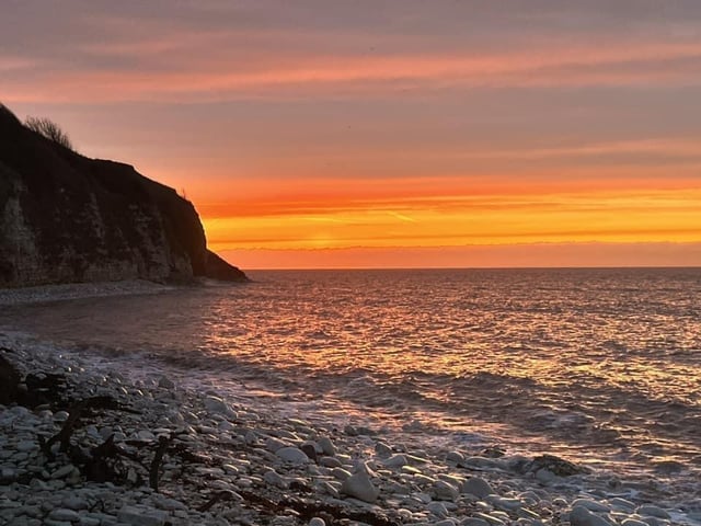 An unreal sky in Bridlington.