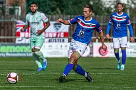 Adam Gell has signed a new Whitby Town contract. Photo by Brian Murfield