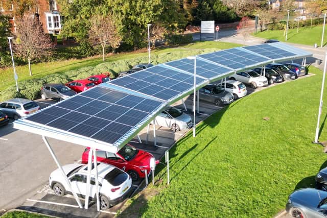 All solar panel installations are forecast to be completed by April.