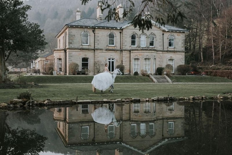 A white horse for the bride.
picture: Angela Waites