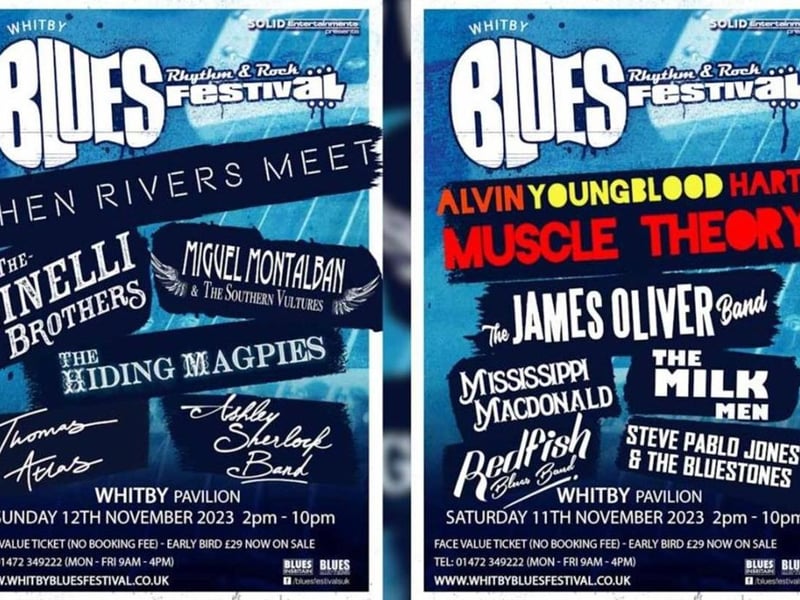Whitby Blues Festival will take place at Whitby Pavilion on November 11 and November 12.
