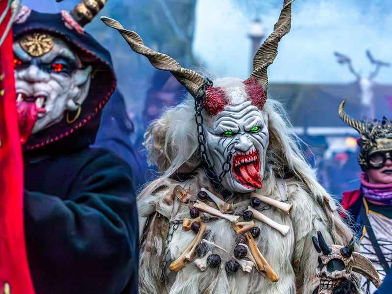 Colourful characters at Krampus.