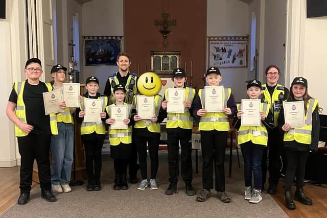 The North Yorkshire 'mini' Police held a court case and presentation at The Eastfield Holy Nativity Church.