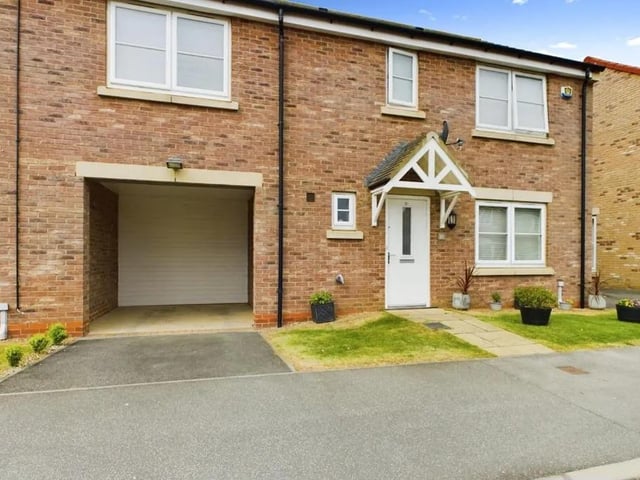 This four bedroom and two bathroom link detached house is for sale with Hunters with a guide price of £250,000.