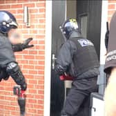 Over the past two months police teams have been out in force, from hitting addresses and forcing doors open, to proactively seeking repeat offenders and targeting those that cause the most harm to local communities. Image courtesy of Humberside Police.