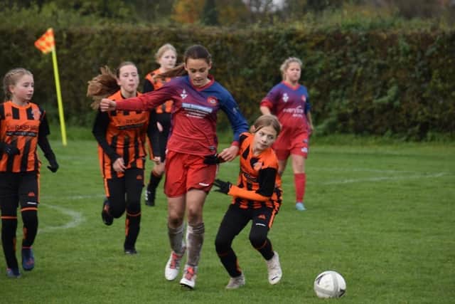 Scarborough Ladies FC U12s netted their first win of the season.