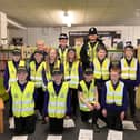 The tiny police force at Quay Academy, Bridlington, were suited and booted for their police visit.