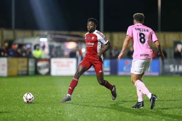 Scarborough Athletic slumped to a 2-0 home National League North loss against Curzon Ashton on Tuesday night. Photos by Zach Forster