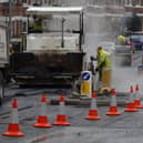 Road resurfacing work. Photo:  John Giles / PA.