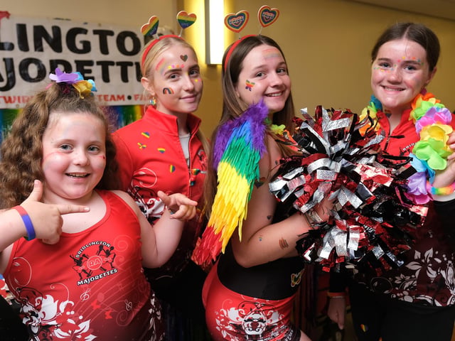 Bridlington Majorettes having fun during the event.
