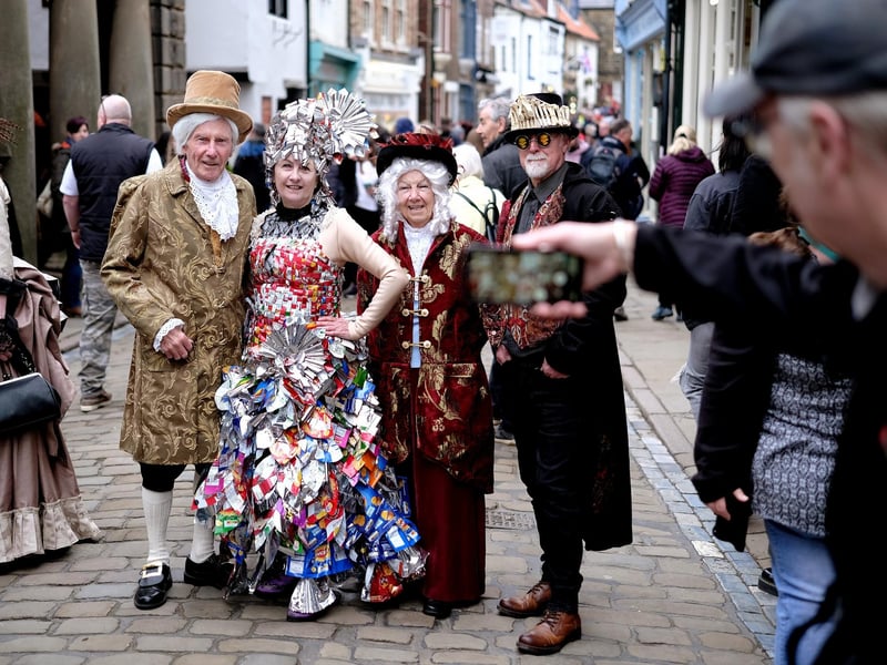 Capturing the fabulous costumes on camera.