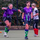 Katie Hodgson celebrates during Danby Ladies 4-0 home win on Saturday. PHOTOS BY BRIAN MURFIELD