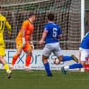 Whitby Town lost 2-1 at home to Hyde United. Photo by Brian Murfield