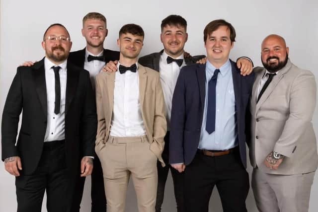 The Hawkes 360 AFC coaches are suited and booted for the club's big night.