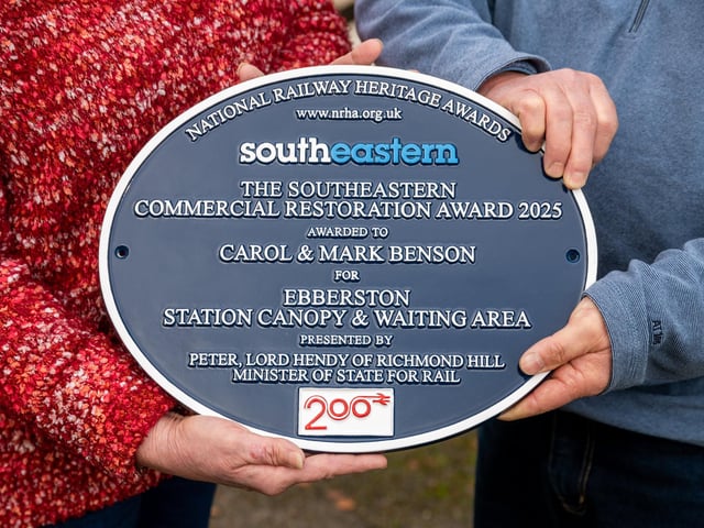 Carol and Mark Benson have been awarded a Blue Plaque for the restoration work.