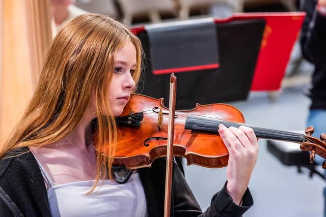 Violinist Sarah King.