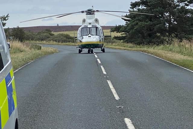 The Great North Air Ambulance Service was called out to Saltersgate on the A169.