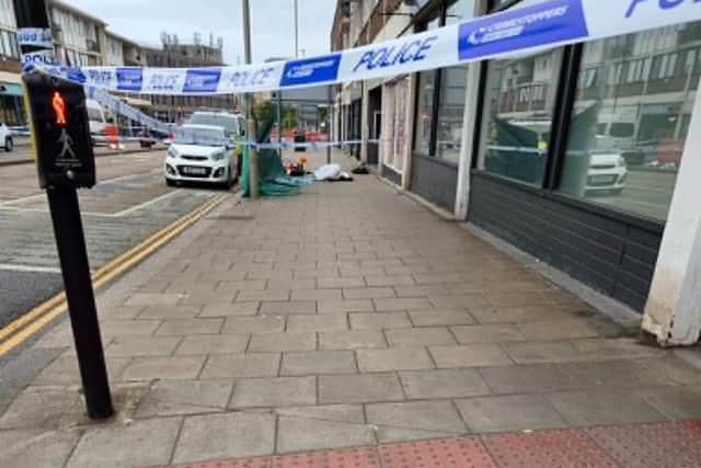 Police cordon on Northway this morning