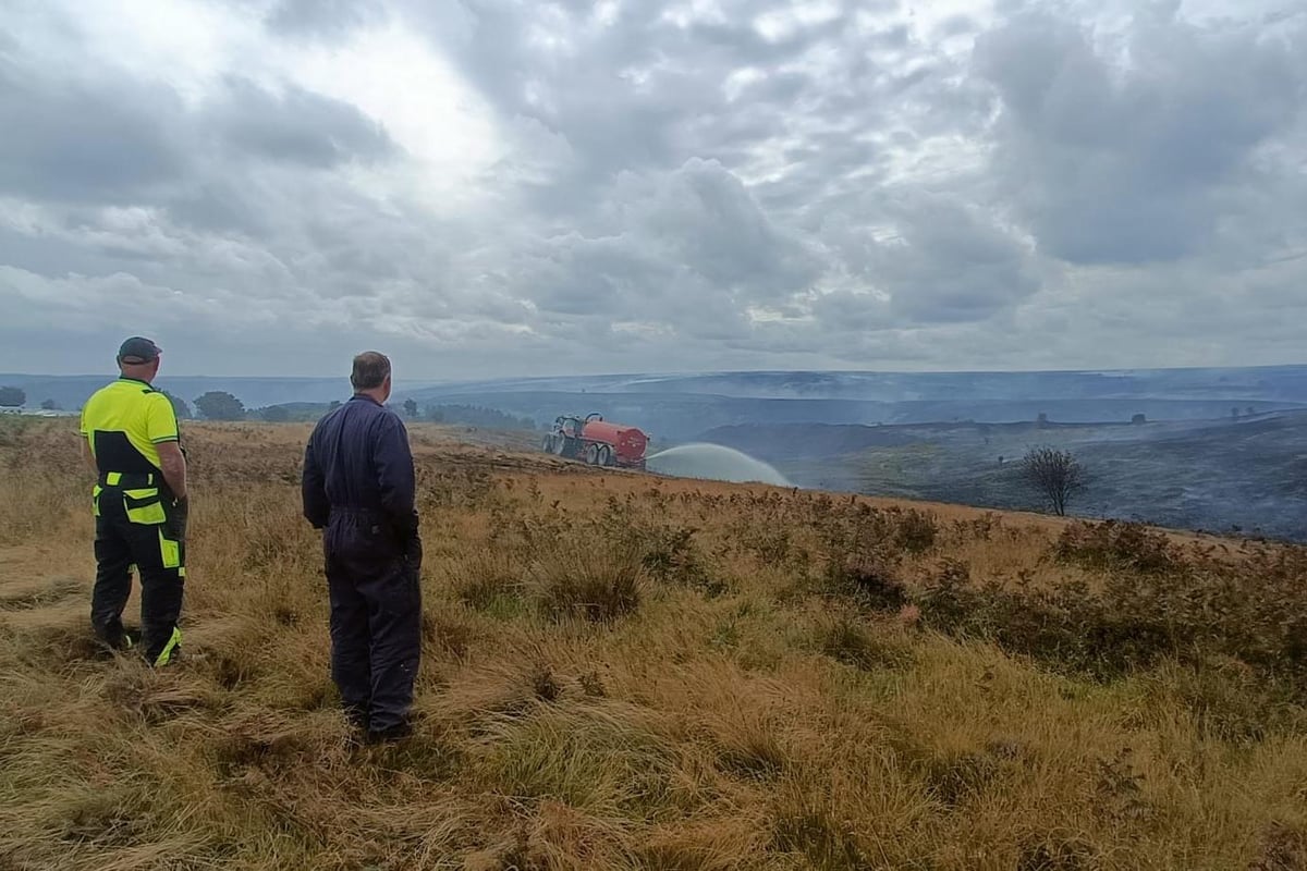 LANGDALE MOOR FIRE: Meet the 'Farmy Army' helping to keep the fire under control