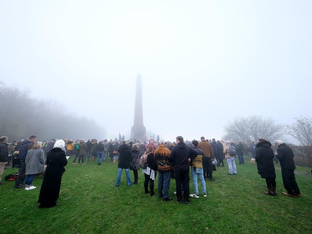 The service was shrouded by fog