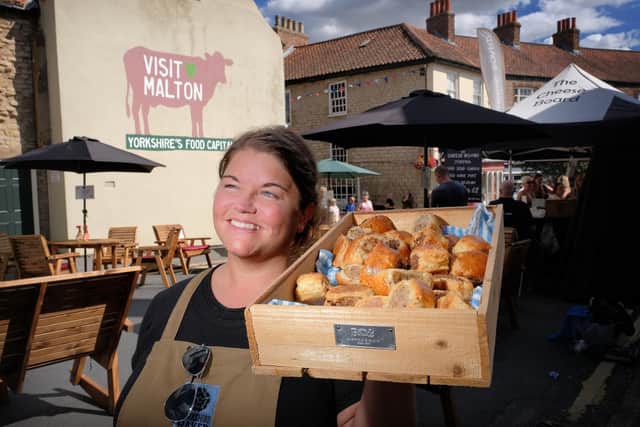 Tasty baked produce at Malton Food Festival.