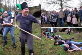 Ayton tug-of-war competition was held on New Year's Day in front of a good crowd.