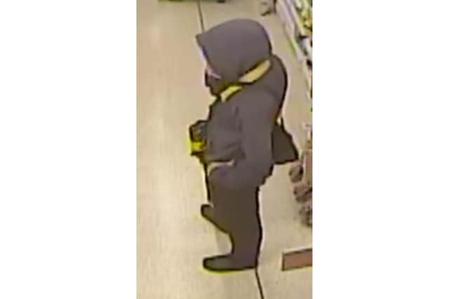 Police in Scarborough have released a CCTV image of a man they would like to speak to in connection with the theft.