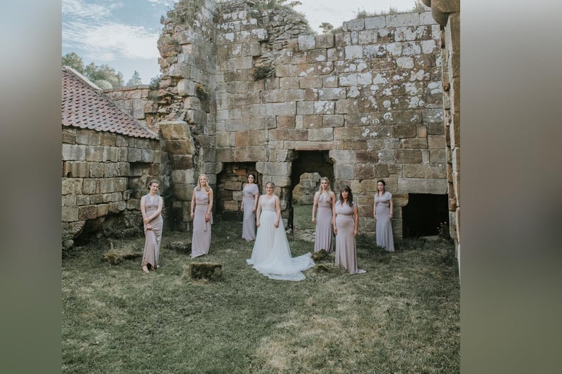 The bride and her bridesmaids.
picture: Angela Waites