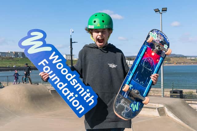 Skateboarder Lorenzo Ferrari has been helped by the Woodsmith Foundation