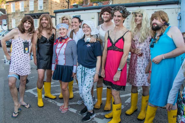 Volunteer crew taking part in the Nightgown Parade - Image: Jacqui Grassham