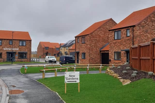The development at Eskdale View, Whitby, in progress.