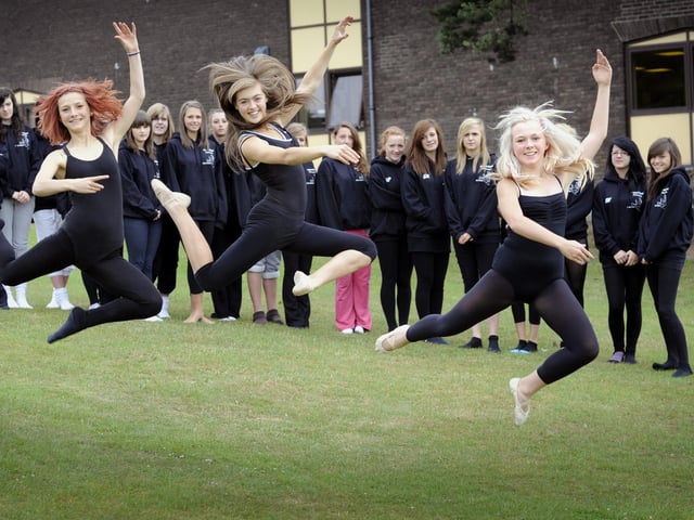 Graham School fashion show on the theme of Alice in Wonderland through the seasons - ballet dancers Lily Dixon, Megan Ledden and Emily Hampton, promise a spectacular performance. 102818h.