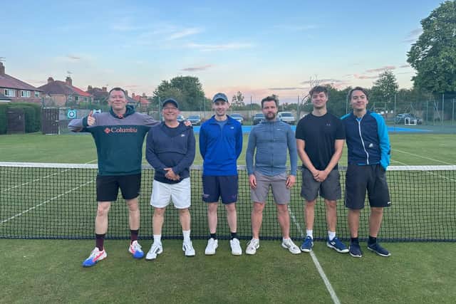 The Hackness and Scarborough Tennis Club Men's A team.
