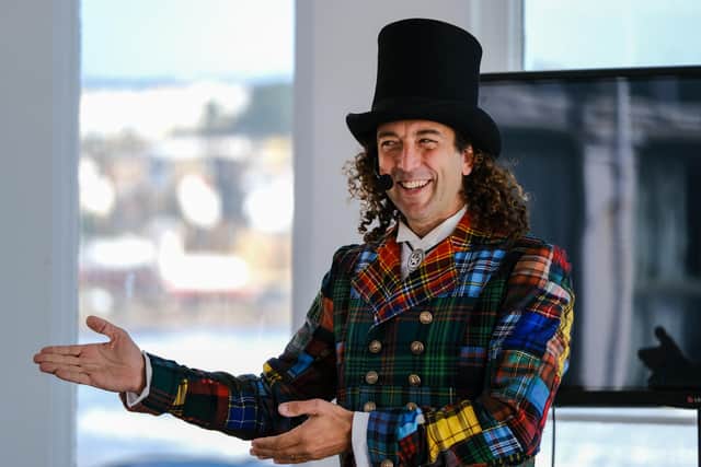 Steve Cousins, also known as The Rock Showman, will be the Yorkshire Fossil Festival ringmaster in Whitby.
©Tony Bartholomew