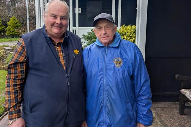 Larry Dixon, left, and Dave Moment won the Tea & Biscuits at Westgate.