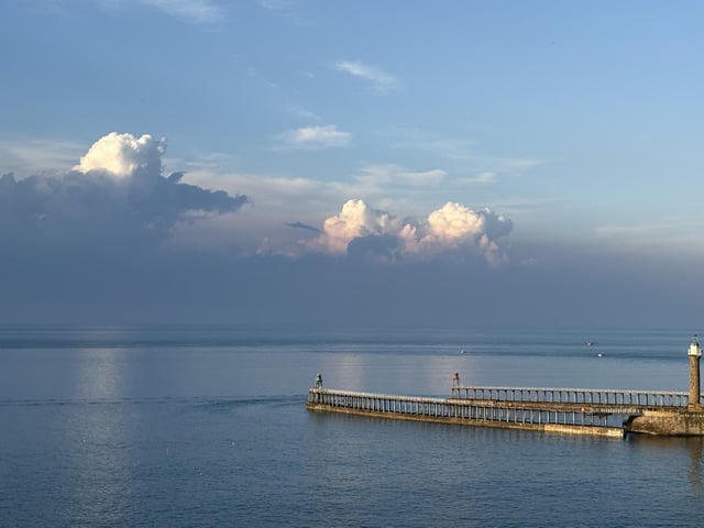 This lovely image of a calm sea at Whitby was taken by Carol Cull.