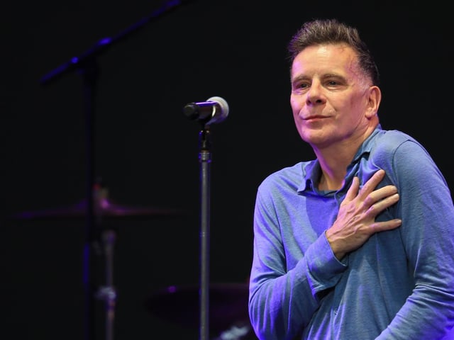 Deacon Blue on stage in Scarborough.