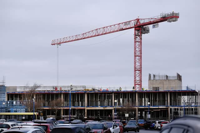 The construction of a new emergency care centre is on track, a meeting has heard.
