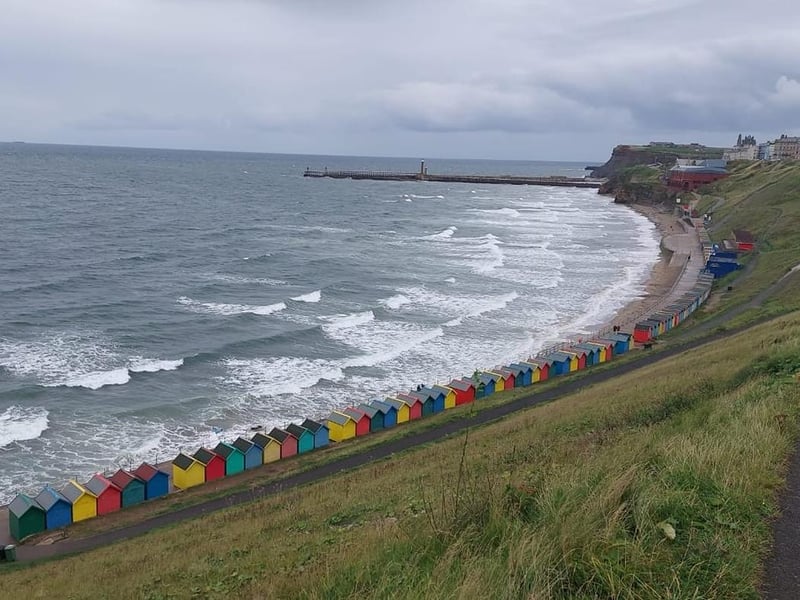 Whitby's colourful seafront beach huts.
picture: Laura-Jane Taylor