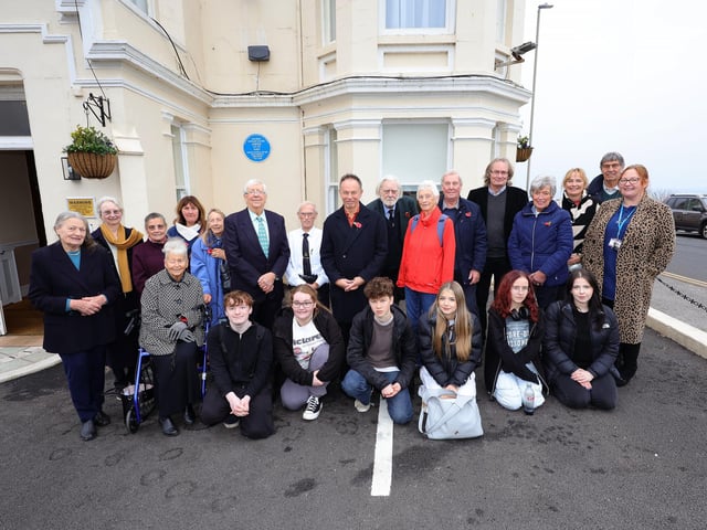 Members of Scarborough and District Civic Society with guests and members of Bridlington School sixth form