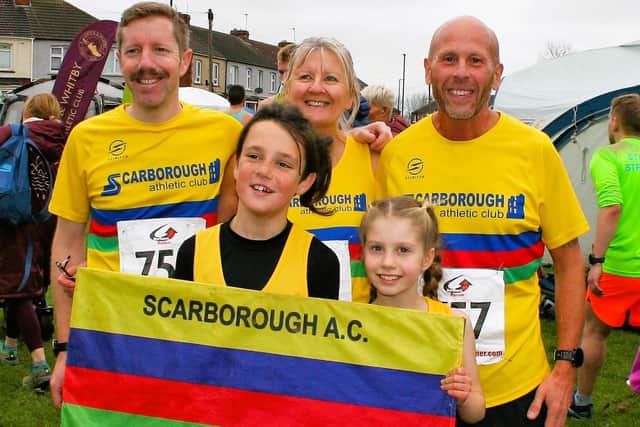 The Scarborough Athletic Club group at Fox Rush, Redcar
