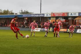 Ahmed Salam converts a penalty with the last kick of the game. Pic: Ewan Cameron
