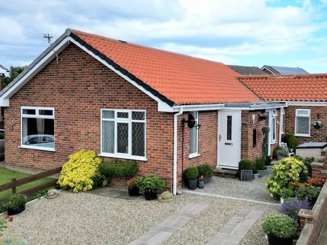 Two-bedroom semi-detached bungalow, Hope & Braim, £250,000.