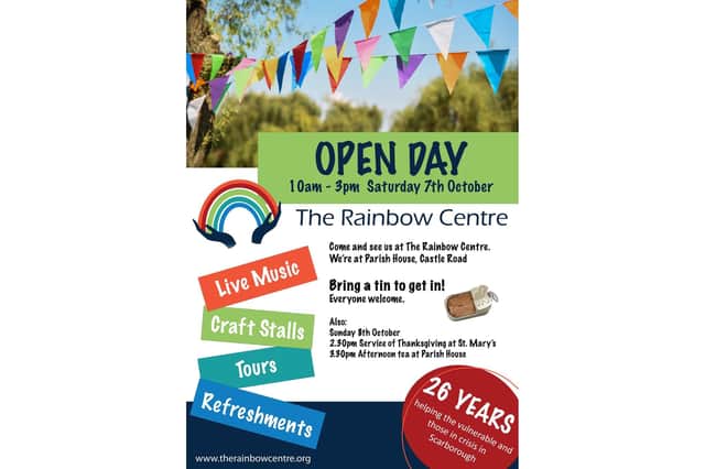 The Rainbow Centre open day will take place this weekend