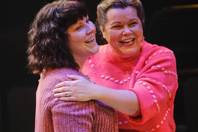 Christina Meehan as Annie and Karen Holmes as Chris (credit: Tony Bartholomew)