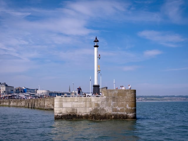 A beautiful view of the Bridlington Pier.