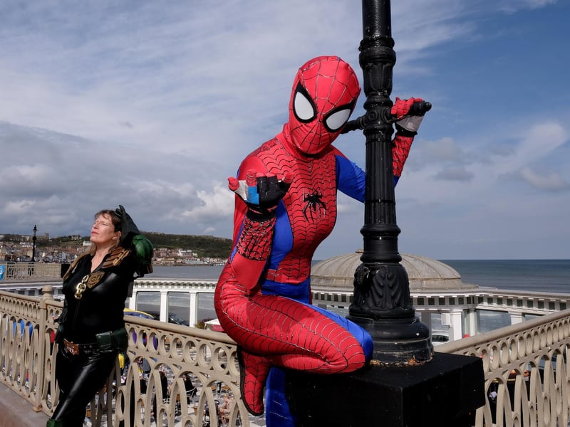 Super heroes taking in the sunshine.
