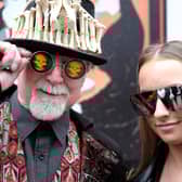 Comparing shades at Whitby Goth Weekend.
picture: Richard Ponter