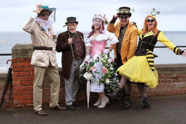 Fun and laughter at Whitby Steampunk Weekend.
picture: Richard Ponter